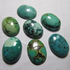 15x20 mm Gorgeous AAA - High Quality Natural - TIBETIAN TOURQUISE - Old Looking Oval Cabochon - 7 pcs